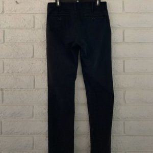 Uniqlo Smart 2-Way Stretch Cotton Ankle-Length Pants Black 29x34